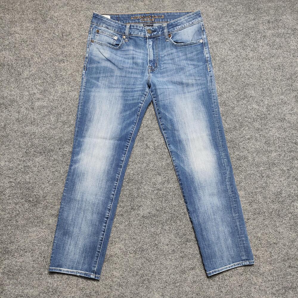 American Eagle Jeans Mens 32x30 Blue Medium Slim Tapered Extreme Flex Denim